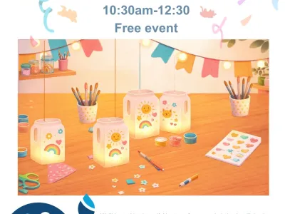 Milk Jug Lantern Craft colourful poster