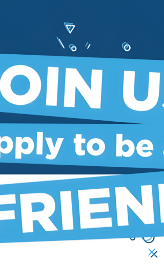 Join us - apply to be a friend banner