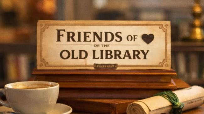 Friends of the old library sign