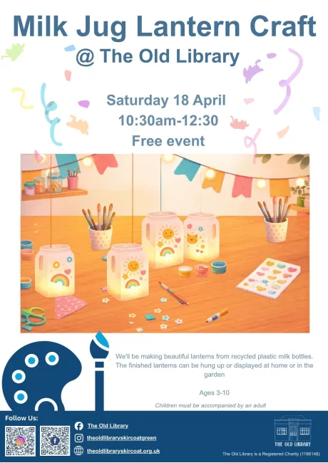 Milk Jug Lantern Craft colourful poster