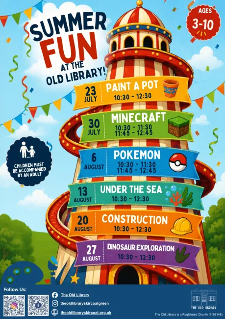 The Old Library Summer Fun Programme Poster